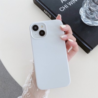 Apple iPhone 15 "Shell" MagSafe Hard Silicone TPU White Case Cover - Back | Priedai.lt