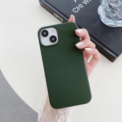Apple iPhone 15 "Shell" MagSafe Hard Silicone TPU Dark green Case Cover - Back | Priedai.lt