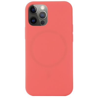 Apple iPhone 15 Pro "Shell" MagSafe Hard Silicone TPU pink Case Cover - Back | Priedai.lt