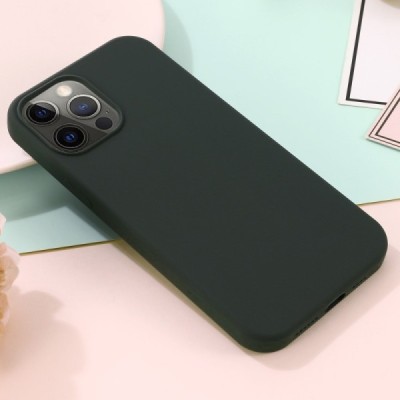 Apple iPhone 15 Pro "Shell" MagSafe Hard Silicone TPU Dark green Case Cover - Back | Priedai.lt