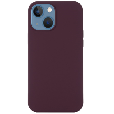 Apple iPhone 13 mini "Shell" MagSafe Hard Silicone TPU Burgundy Case Cover - Back | Priedai.lt