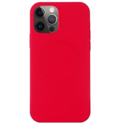 Apple iPhone 13 Pro "Shell" MagSafe Hard Silicone TPU red Case Cover - Back | Priedai.lt