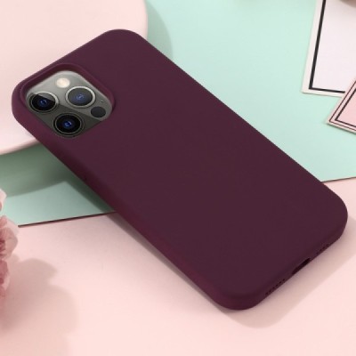 Apple iPhone 13 Pro Max "Shell" MagSafe Hard Silicone TPU Burgundy Case Cover - Back | Priedai.lt
