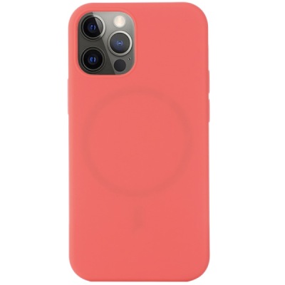Apple iPhone 13 Pro Max "Shell" MagSafe Hard Silicone TPU pink Case Cover - Back | Priedai.lt