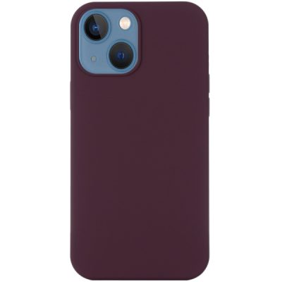 Apple iPhone 14 "Shell" MagSafe Hard Silicone TPU Burgundy Case Cover - Back | Priedai.lt