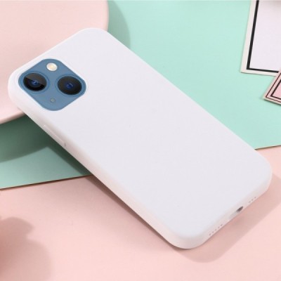 Apple iPhone 14 "Shell" MagSafe Hard Silicone TPU White Case Cover - Back | Priedai.lt