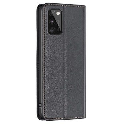 Samsung Galaxy A41 "Binfen Color" BF black leather flip case cover - book | Priedai.lt