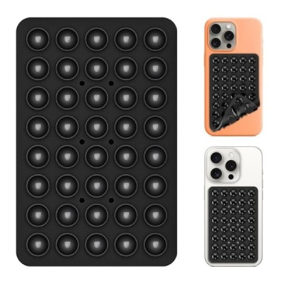 "Suction Pad" universal silicone suction cup mat (holder) - black | Priedai.LT