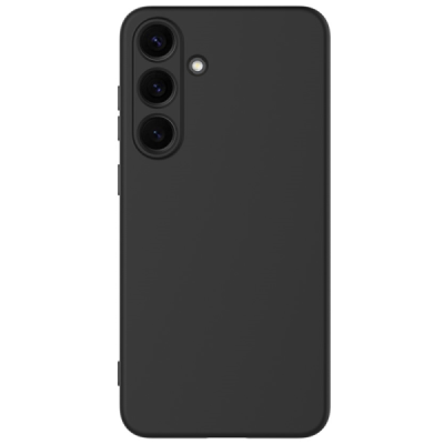 Samsung Galaxy S25+ "Shell" hard liquid silicone (TPU) case black - cover | Priedai.lt
