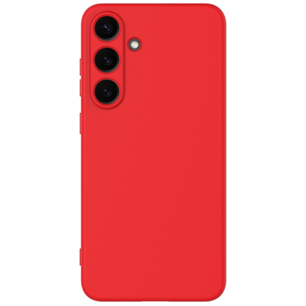 "Shell" hard silicone (TPU) case - red (Galaxy S25+)