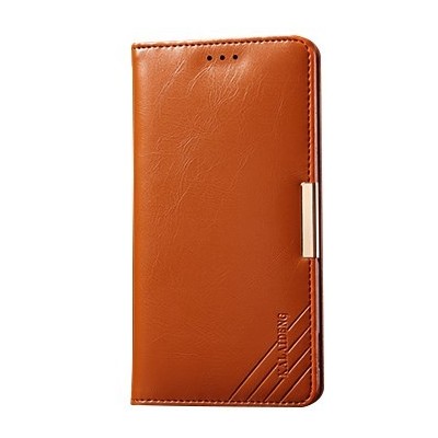 „Kalaideng“ Royale atverčiamas rudas odinis Sony Xperia Z3 (D6603, D6653) dėklas / Priedai.lt