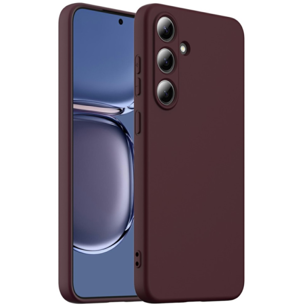 "Shell" MagSafe Hard Silicone (TPU) Case Cover - burgundy (Galaxy S25+)