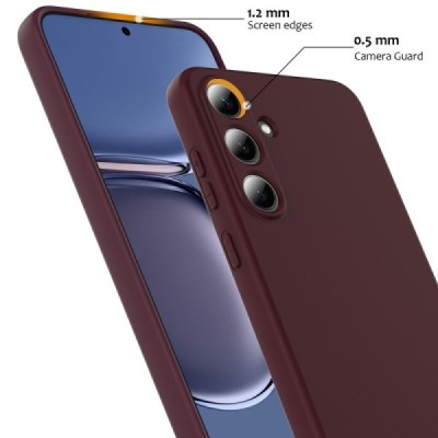Samsung Galaxy S25+ "Shell" MagSafe Hard Silicone TPU Burgundy Case Cover - Back | Priedai.lt