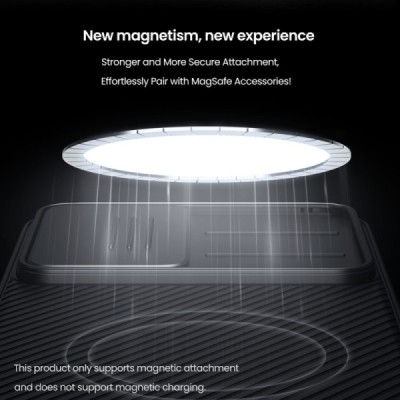 Samsung Galaxy S25+ "Nillkin" CamShield Pro Magnetic Black case, cover | Priedai.lt