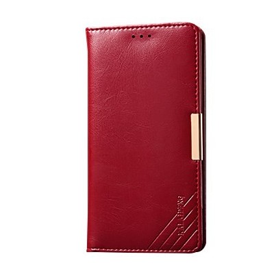 „Kalaideng“ Royale atverčiamas raudonas odinis Sony Xperia Z3 (D6603, D6653) dėklas / Priedai.lt