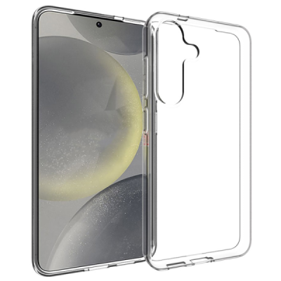 Samsung Galaxy S25 hard silicone (TPU) clear, transparent case - cover | Priedai.lt