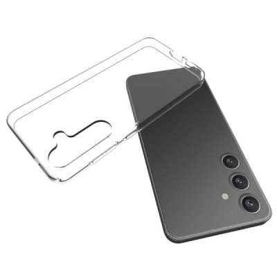 Samsung Galaxy S25 hard silicone (TPU) clear, transparent case - cover | Priedai.lt