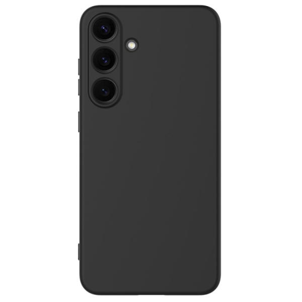 "Shell" hard silicone (TPU) case - black (Galaxy S24 / S25)