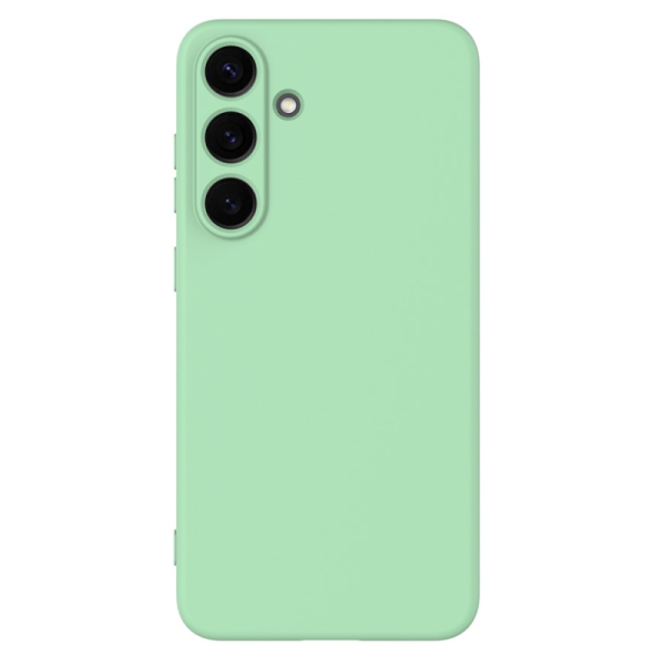 "Shell" hard silicone (TPU) case - green (Galaxy S25)