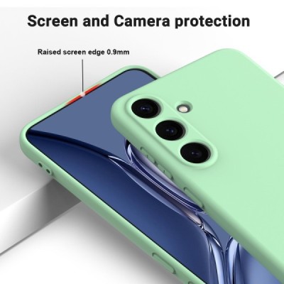 "Shell" hard silicone (TPU) case - green (Galaxy S24 / S25)
