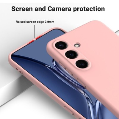 Samsung Galaxy S25 "Shell" hard liquid silicone (TPU) case pink - cover | Priedai.lt