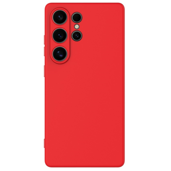 "Shell" hard silicone (TPU) case - red (Galaxy S25 Ultra)