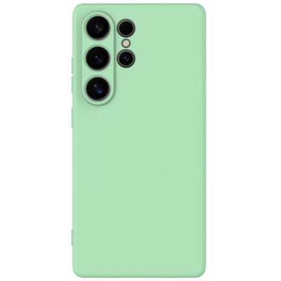 Samsung Galaxy S25 Ultra "Shell" hard liquid silicone (TPU) case green - cover | Priedai.lt