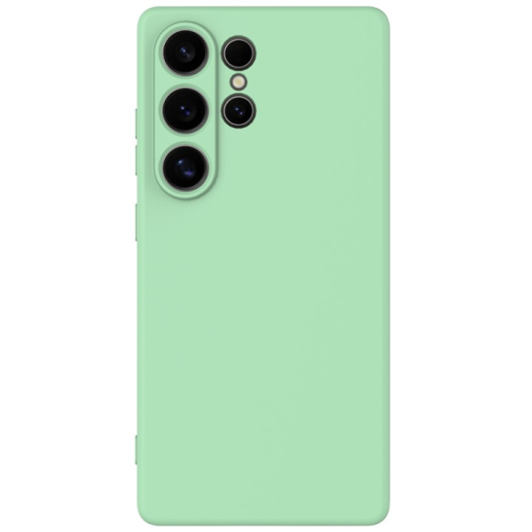 "Shell" hard silicone (TPU) case - green (Galaxy S25 Ultra)