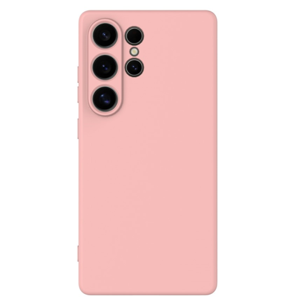 "Shell" hard silicone (TPU) case - pink (Galaxy S25 Ultra)