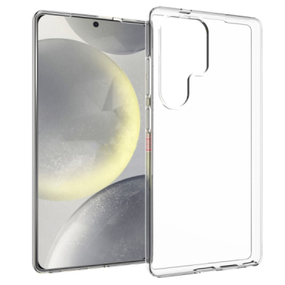 Samsung Galaxy S25 Ultra hard silicone (TPU) clear, transparent case - cover | Priedai.lt