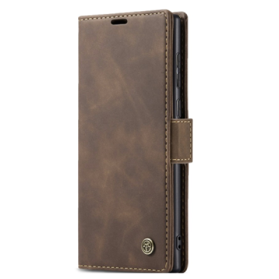 Samsung Galaxy S25 Ultra CaseMe Retro Solid Flip Case Book - Brown | Priedai.lt