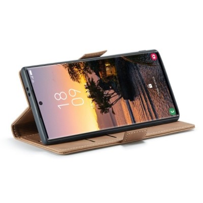 Samsung Galaxy S25 Ultra CaseMe Retro Solid Flip Case Book - Light Brown | Priedai.lt