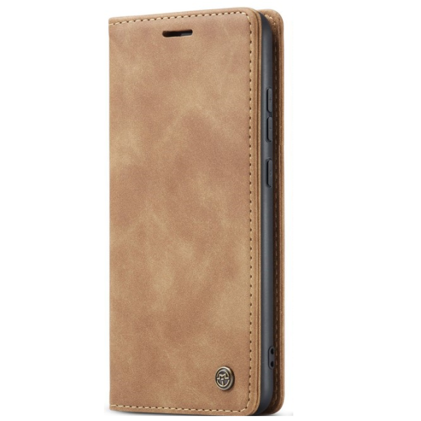 „CaseMe“ Retro Solid Flip Case - Light Brown (Redmi Note 14 Pro 4G)