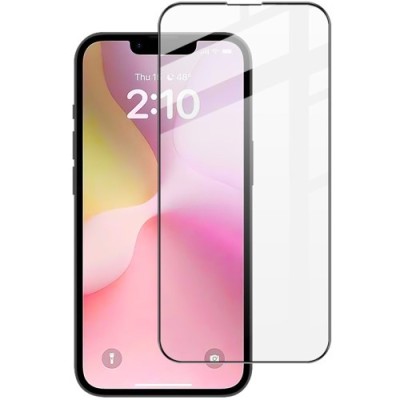 "IMAK" Tempered Glass full coverage protective screen glass - black (iPhone 17e / 16e)
