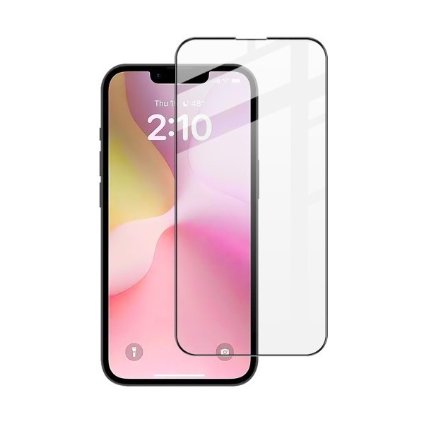 "IMAK" Tempered Glass full coverage protective screen glass - black (iPhone 17e / 16e)