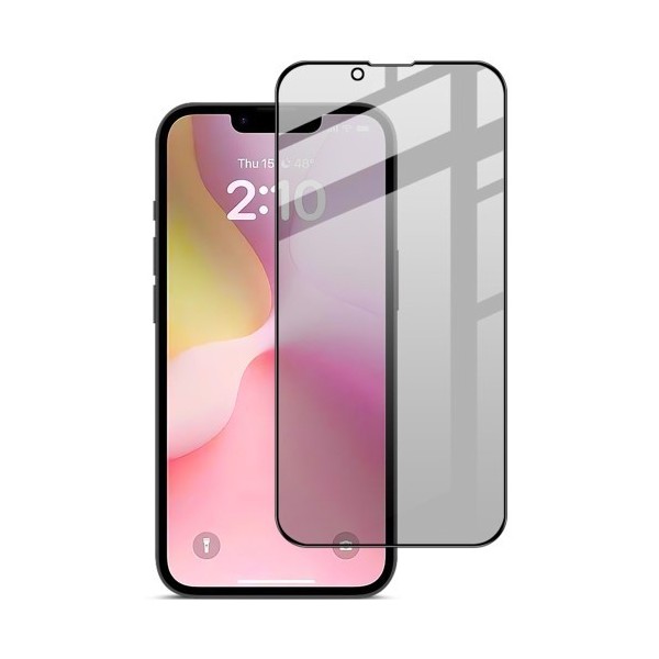 "IMAK" Tempered Glass black screen protector - privacy (iPhone 17e / 16e)