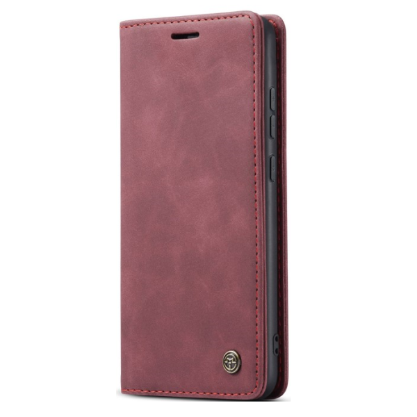 „CaseMe“ Retro Solid Flip Case - Burgundy (Redmi Note 14 Pro 4G)