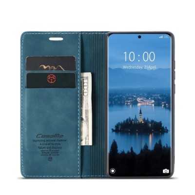 „CaseMe“ Retro Solid Flip Case - Green (Redmi Note 14 Pro 5G / Note 14 Pro+ 5G / Poco X7 5G)