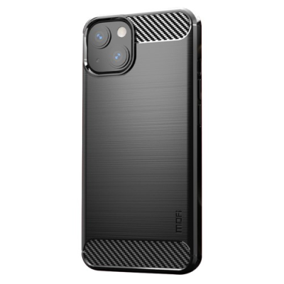 Apple iPhone 13 mini "Carbon" hard silicone (TPU) black case - cover | Priedai.lt