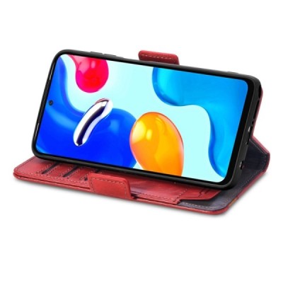 Xiaomi Redmi Note 11s 4G CASENEO Flip Book Case - Red | Priedai.lt