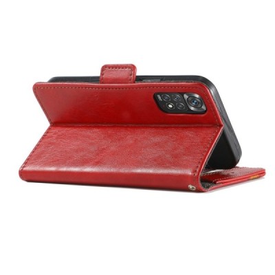 Xiaomi Redmi Note 11s 4G CASENEO Flip Book Case - Red | Priedai.lt