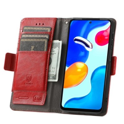 Xiaomi Redmi Note 11s 4G CASENEO Flip Book Case - Red | Priedai.lt