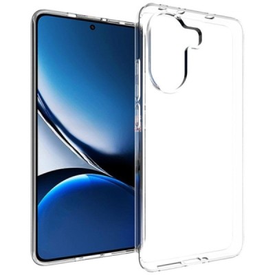 Xiaomi Poco X7 Pro 5G (Redmi Turbo 4 5G) hard silicone (TPU) clear, transparent case - cover | Priedai.lt