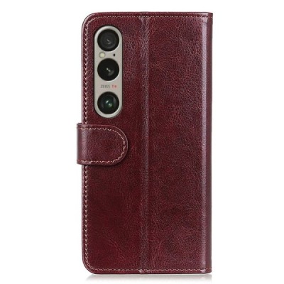 Sony Xperia 1 VI Binfen Flip Book Case - Brown | Priedai.lt