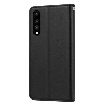 Huawei P20 Boyu Solid Flip Book Case - Black | Priedai.lt