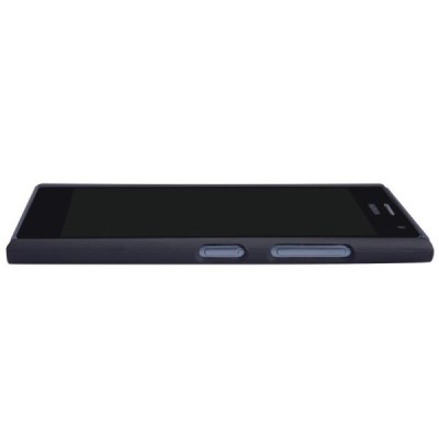 Nillkin Frosted Shield Nokia Lumia 730 (735) juodas plastikinis dėklas + apsauginė ekrano plėvelė / Priedai.lt