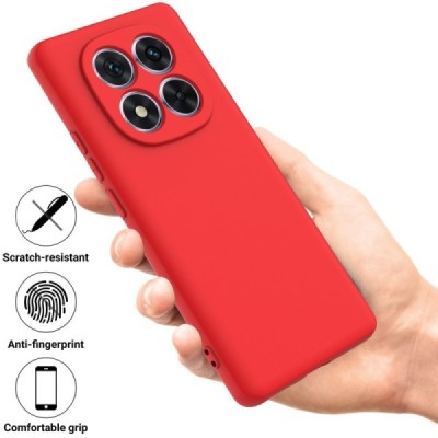 Xiaomi Redmi Note 14 Pro 5G (Poco X7 5G) "Shell" hard liquid silicone (TPU) case red - cover | Priedai.lt