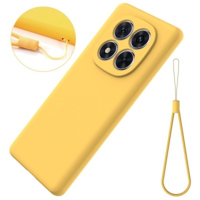 Xiaomi Redmi Note 14 Pro 5G (Poco X7 5G) "Shell" hard liquid silicone (TPU) case yellow - cover | Priedai.lt