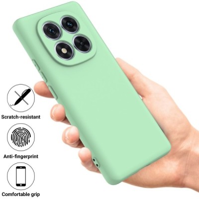 Xiaomi Redmi Note 14 Pro 5G (Poco X7 5G) "Shell" hard liquid silicone (TPU) case green - cover | Priedai.lt
