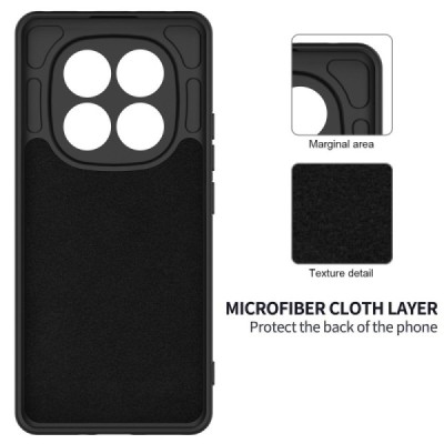 Xiaomi Redmi Note 14 Pro 5G (Poco X7 5G) "Shell" hard liquid silicone (TPU) case black - cover | Priedai.lt